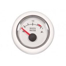 Waste water gauge 12V white